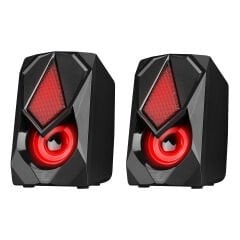 RAMPAGE RMS-G19 2.0 5 Watt LED Işıklı Siyah Multimedia Speaker
