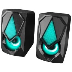 RAMPAGE RMS-G19 2.0 5 Watt LED Işıklı Siyah Multimedia Speaker