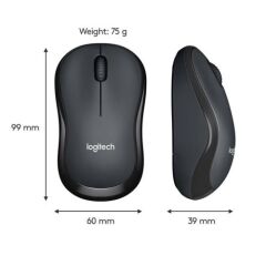 LOGITECH M221 Kablosuz Sessiz Mouse Siyah 910-006510