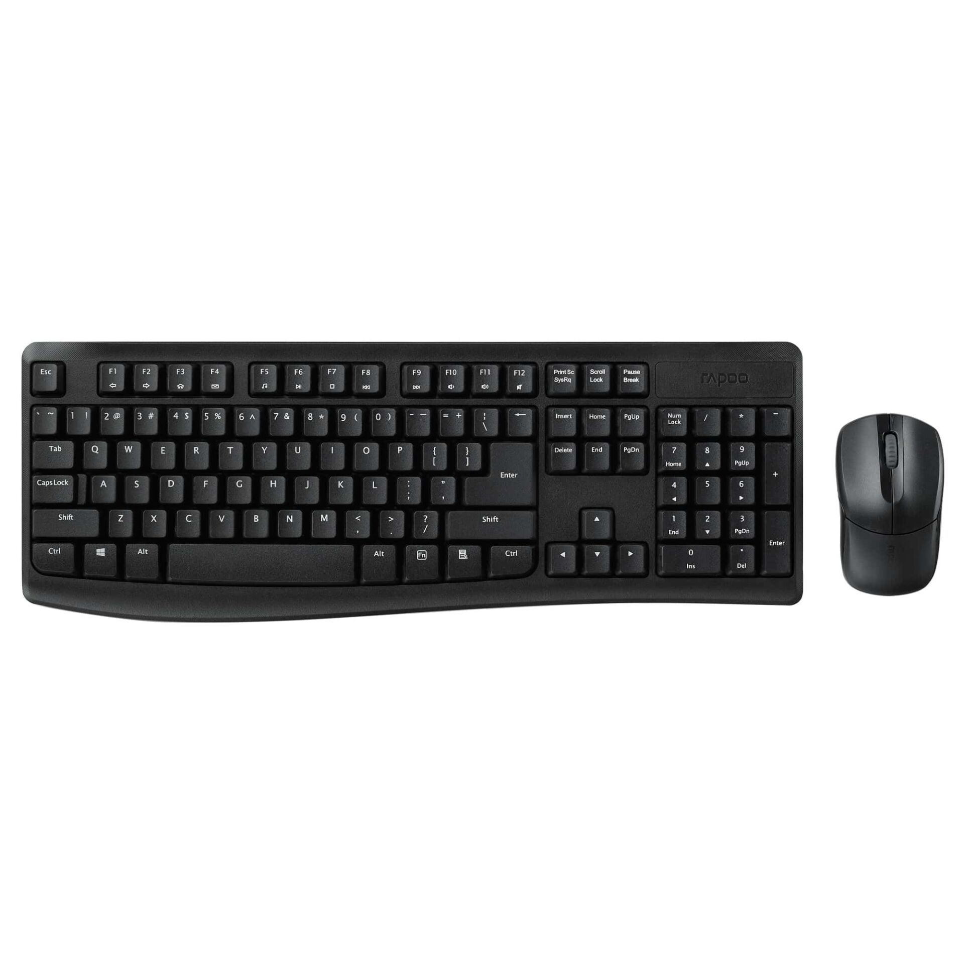 RAPOO X1800Pro 13387 KABLOSUZ TR KLAVYE MOUSE SET SİYAH