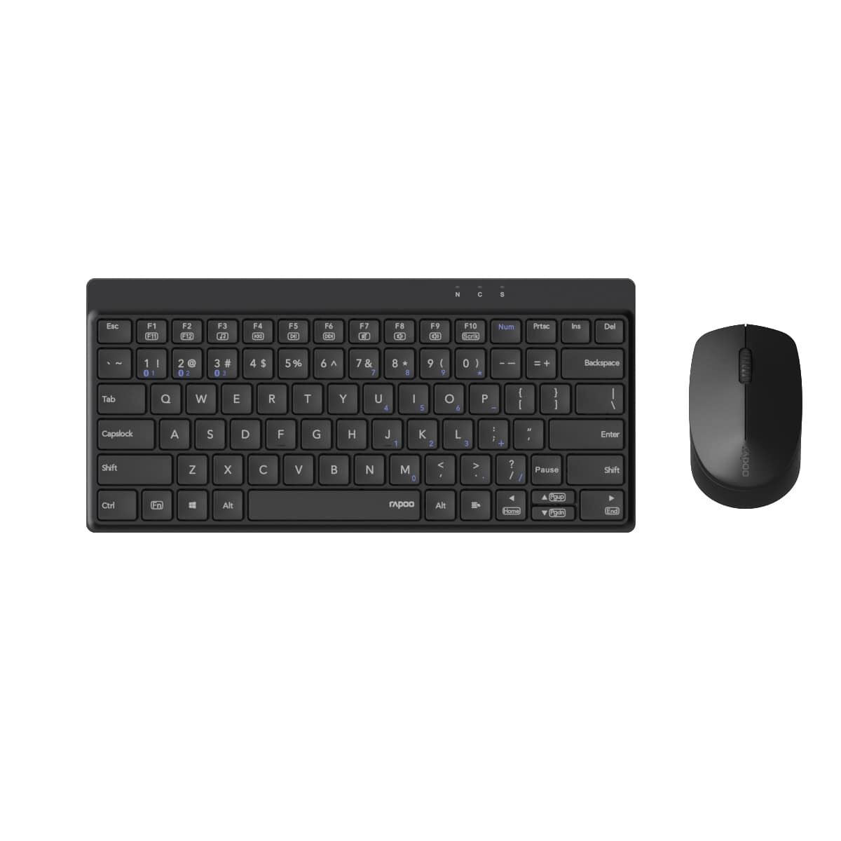RAPOO 8000GT 13385 Kablosuz Bluetooth Çok Modlu Türkçe Klavye Mouse Set Siyah