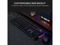 RAPOO V500PRO 13034 RGB Antighosting Mechanical Blue Switch Gaming EN Keyboard Black