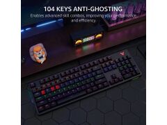 RAPOO V500PRO 13034 RGB Antighosting Mechanical Blue Switch Gaming EN Keyboard Black
