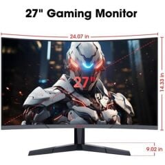 KOORUI 27 27E6CA Curved 180Hz Gaming Monitör Siyah 1ms