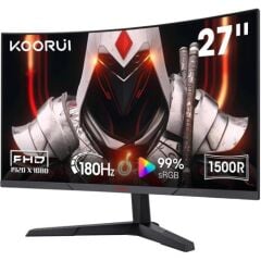 KOORUI 27 27E6CA Curved 180Hz Gaming Monitör Siyah 1ms