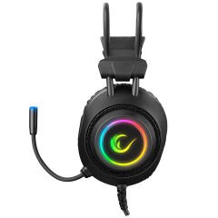 RAMPAGE RM-K19 RAGING PLUS Siyah RGB Gaming Mikrofonlu Oyuncu Kulaklığı USB 7.1