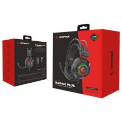 RAMPAGE RM-K19 RAGING PLUS Siyah RGB Gaming Mikrofonlu Oyuncu Kulaklığı USB 7.1