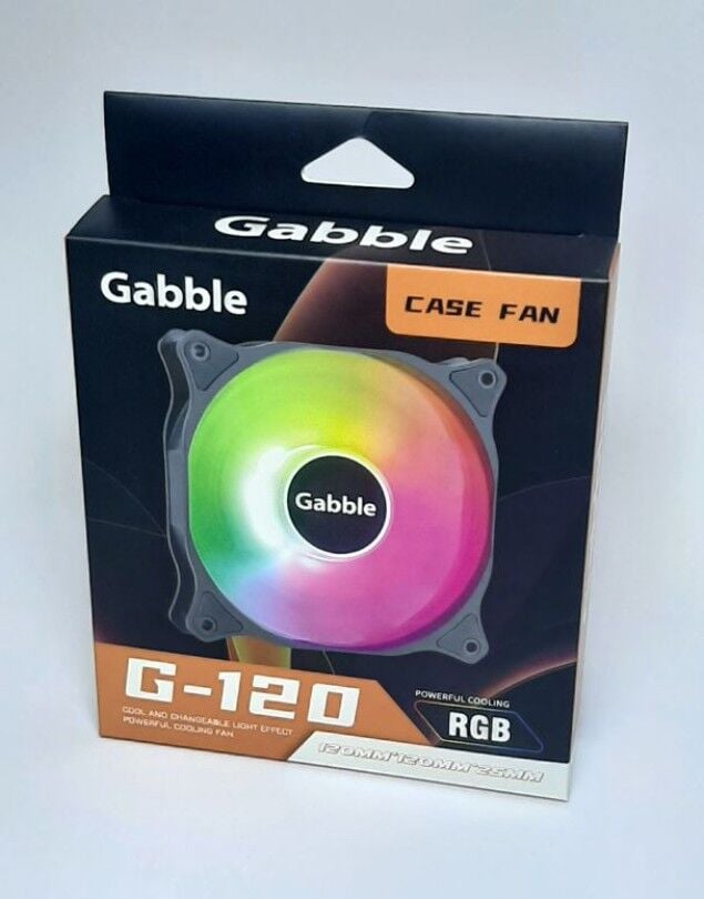GABBLE GAB-RGKF120 12v 12CM*12CM RGB KASA FAN
