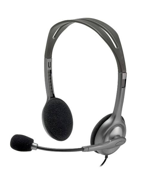 LOGITECH H111 Mikrofonlu Stereo Kulaklık Gri 981-000593