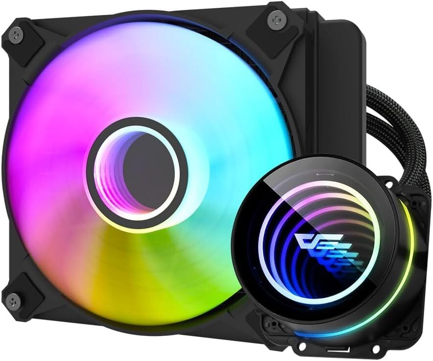AIGO DX120 V2.6 ARGB 120mm Siyah Sıvı Soğutma