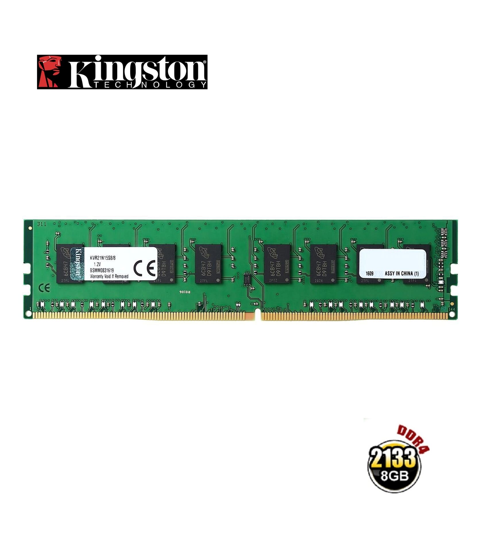 Kingston 8GB 2133MHz DDR4 Ram KVR21N15S8/8