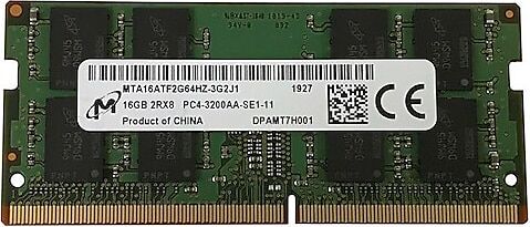 Micron 16 GB 3200 MHz CL22 MTA16ATF2G64HZ-3G2J1 DDR4 Notebook Ram
