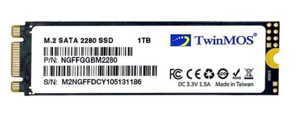 1 TB TWINMOS M.2 2280 SATA3 580/550 NGFFGGBM2280 SSD