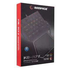 RAMPAGE KB-R77 PALM USB Outemu Blue Switch Mekanik Mini Gaming Oyuncu Klavyesi
