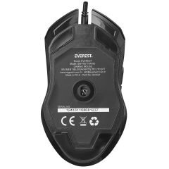 EVEREST SM-F09 TITANIO Usb Gümüş 7200dpi RGB Ledli Gaming Oyuncu Mouse