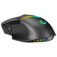 RAMPAGE DROP M3V2 24000 DPI 3311 Sensor Siyah RGB Şarjlı Kablosuz Gaming Oyuncu Mouse