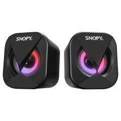 SNOPY SN-83U 2.0 Mini Led Işıklı 2Wx2CH Siyah USB Gaming Speaker Hoparlör
