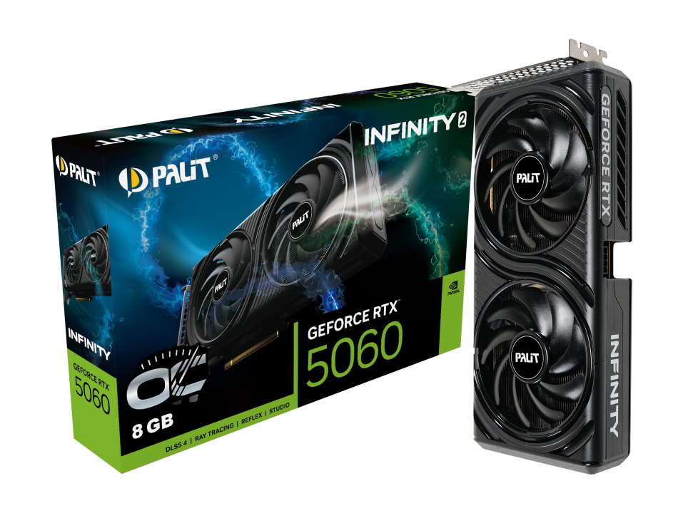 PALIT RTX5060 INFINITY 2 OC 8GB 128Bit GDDR7 3x DP, HDMI