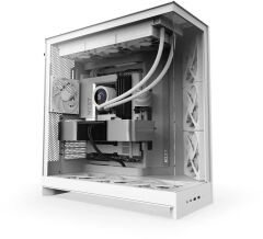 NZXT H9 Flow Large Dual-Chamber Beyaz Tempered Glass USB 3.0 ATX Mid Tower Kasa