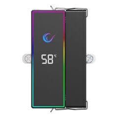 RAMPAGE OCTAGON B70 Siyah 63CFM 12cm ARGB Sıcaklık Göstergeli Fan