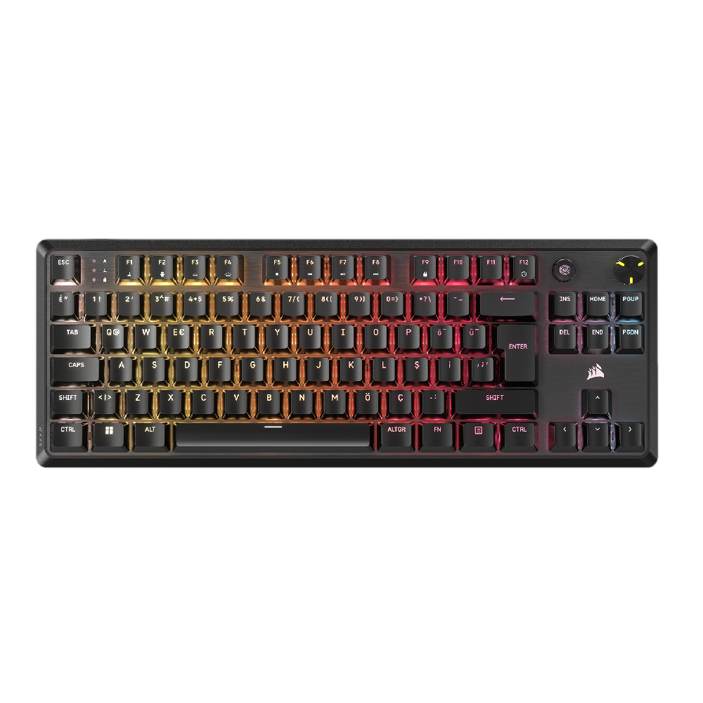 CORSAIR K70 CORE TKL RGB MLX Red V2 Switch Mekanik Türkçe Siyah Kablolu Gaming Klavye