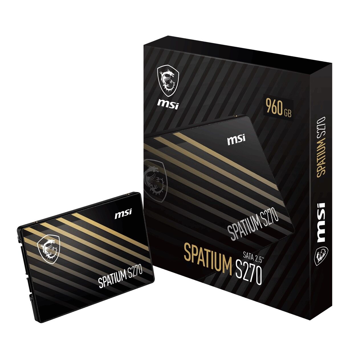 MSI SPATIUM S270 960GB 500-450Mbs Sata 3,2,5 3D NAND SSD