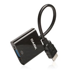 DARK HDMI - VGA ve SES Aktif Dijital-Analog Dönüştürücüsü DK-HD-AHDMIXVGA
