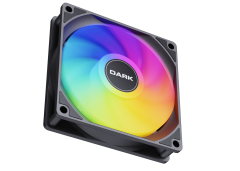 DARK 12cm FRGB 1200 RPM, 36CFM, 22dBA 3Pin + Molex Sessiz, Siyah Kasa Fanı DKCF126F