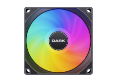 DARK 12cm FRGB 1200 RPM, 36CFM, 22dBA 3Pin + Molex Sessiz, Siyah Kasa Fanı DKCF126F