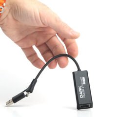 DARK USB-A 3.0-Type-C GIGABIT ETHERNET DÖNÜŞTÜRÜCÜ ÇİFT BAŞ DK-NT-U3GLAN