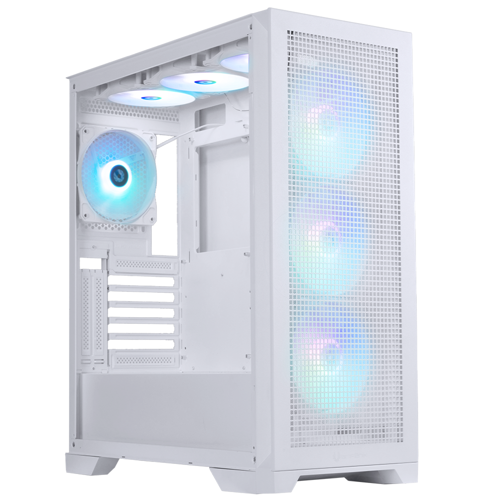 BITFENIX MG953 850W 80+ Bronze Tempered Glass FRGB USB 3.0 ATX Mid Tower Beyaz Kasa