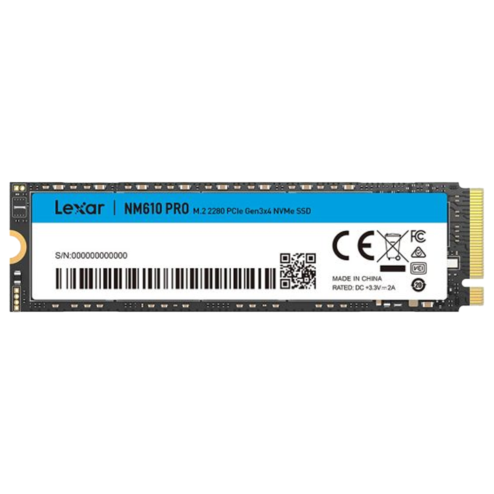 LEXAR 500GB NM610PRO PCIe Gen3 x4 M.2 2280 SSD 3000-1700MB