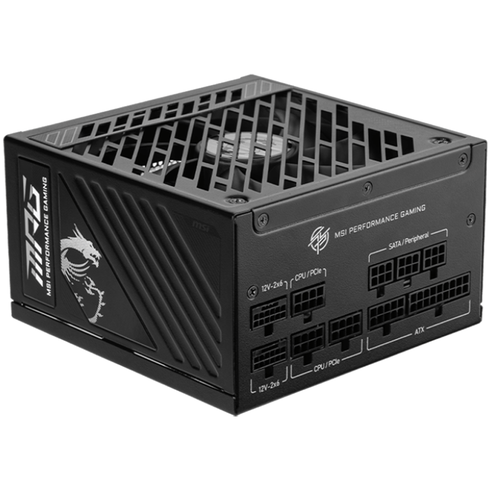 MSI MPG A1000GS 1000W 80+ Gold GEN 5.1 ATX 3.1 Full Modüler 135mm Fanlı PSU