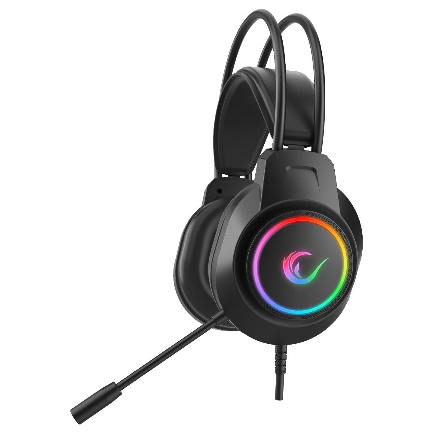 RAMPAGE RM-K55 Kipchak Siyah RGB Led 7.1 Gaming Mikrofonlu Oyuncu Kulaklığı