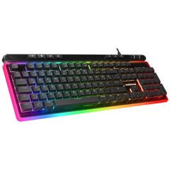 RAMPAGE SHINE K14 Siyah USB RGB Membrane Türkçe Kablolu Gaming Klavye