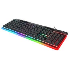 RAMPAGE SHINE K14 Siyah USB RGB Membrane Türkçe Kablolu Gaming Klavye
