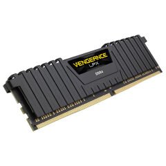 CORSAIR 8GB DDR4 2400MHz CL16 VENGEANCE BLACK LPX SOĞUTUCULU DIMM BELLEK CMK8GX4M1A2400C16