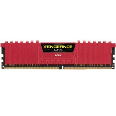 CORSAIR 8GB DDR4 2400MHz CL16 VENGEANCE RED LPX SOĞUTUCULU DIMM BELLEK CMK8GX4M1A2400C16R