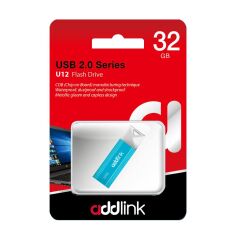 ADDLINK 32GB USB 2.0 U12 20MBs-10MBs Flash Drive Aqua AD32GBU12A2