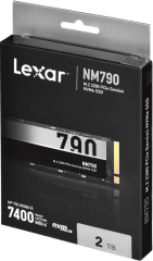 LEXAR 2TB NM790 Gen4 M.2 SSD 7400-6500 LNM790X002T-RNNNG