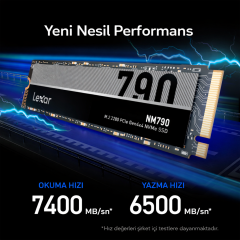 LEXAR 2TB NM790 Gen4 M.2 SSD 7400-6500 LNM790X002T-RNNNG
