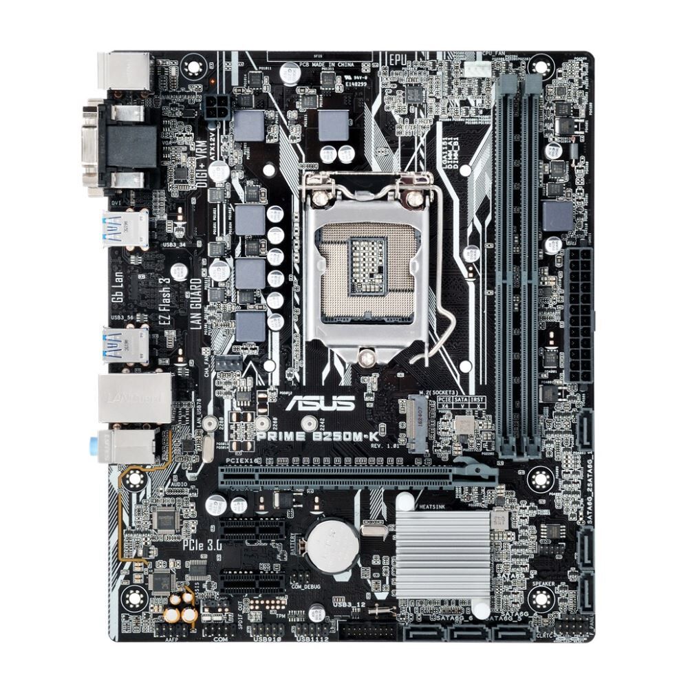 ASUS PRIME B250M-K Intel B250 Soket 1151 DDR4 2400MHz USB3.0 M.2 Anakart