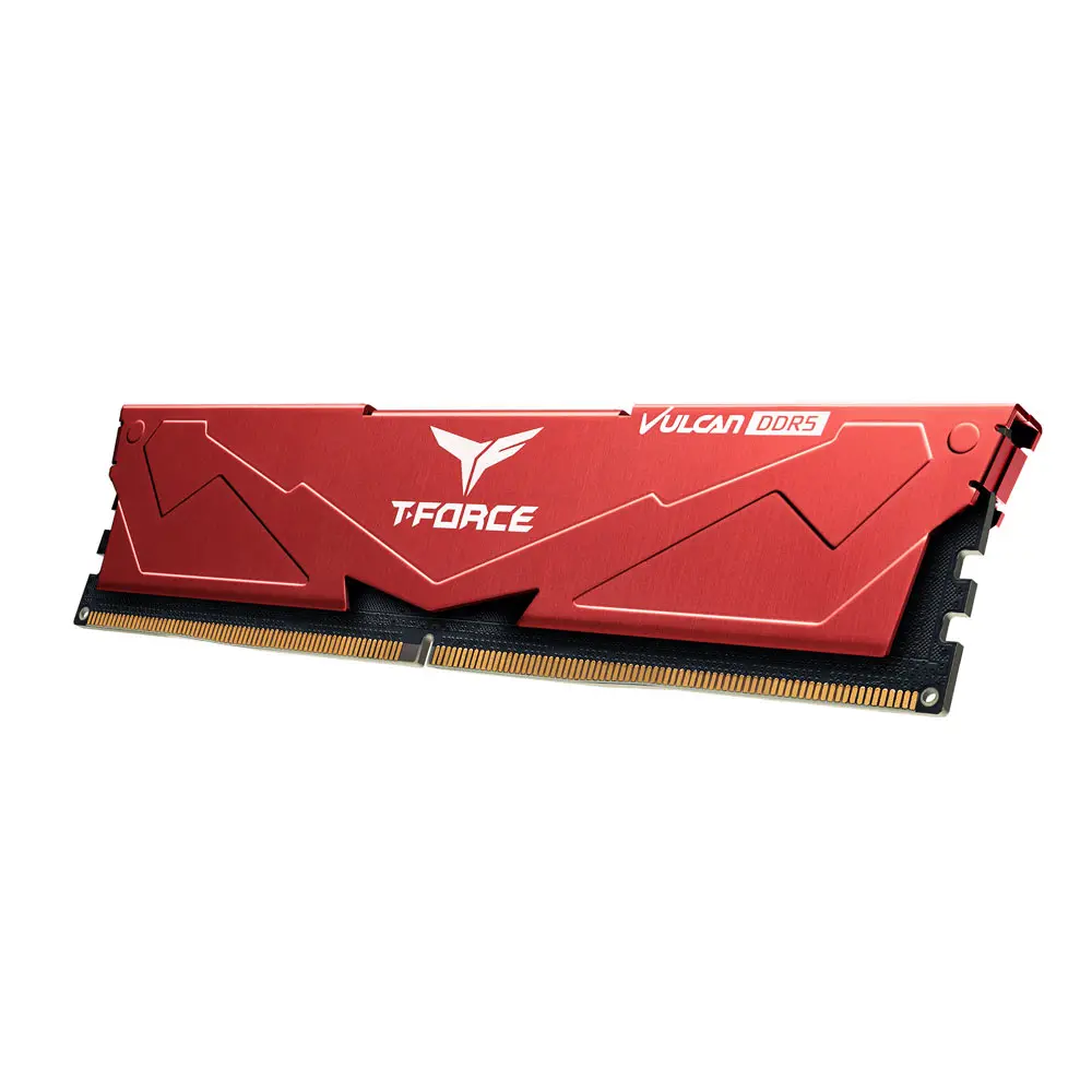 TEAM T-Force Vulcan Red 16GB (1x16GB) 6000Mhz DDR5 CL38 Gaming Ram