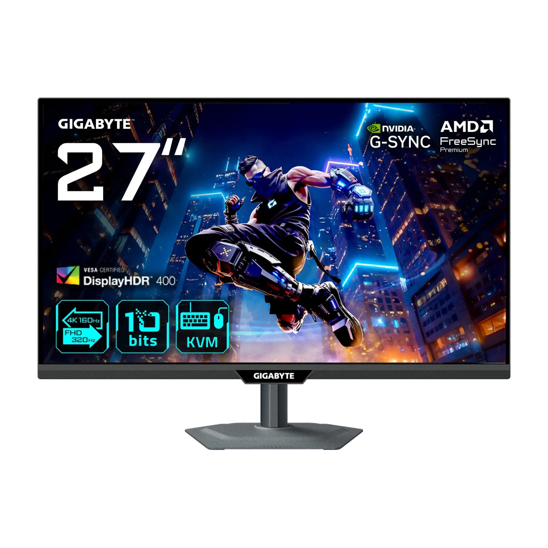 GIGABYTE M27UP 27 1 ms 4K 160HZ-Full HD 320Hz Pivot IPS Type-C Oyuncu Monitörü