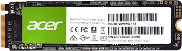 ACER FA100-512GB 3200-2200MBs PCIe Gen3 x 4 M.2 SSD