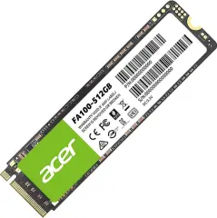 ACER FA100-512GB 3200-2200MBs PCIe Gen3 x 4 M.2 SSD