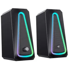 HAVIT Gamenote SK208 PRO RGB Işıklı 2.0 Stereo Gaming PC Hoparlör