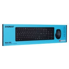EVEREST KM-510 Kablosuz Q Multimedia Klavye+ Mouse