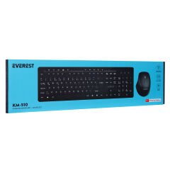 EVEREST KM-510 Kablosuz Q Multimedia Klavye+ Mouse
