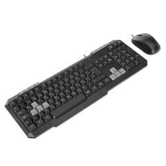 EVEREST KM-1435 Siyah Usb Q Multimedia Klavye + Mouse Set